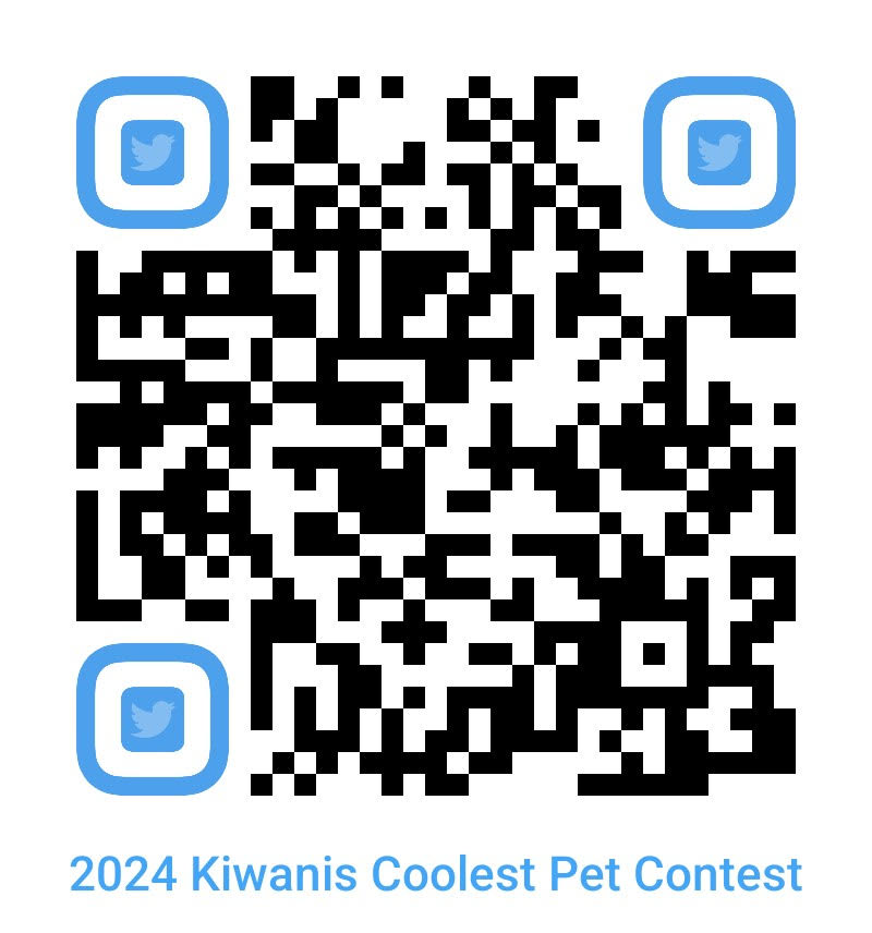 Zionsville / Whitestown Kiwanis QR code for scanning and sharing with family and friends